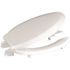 CENTOCO ADA Compliant 2 in. Raised Elongated Open Front with Cover Toilet Seat in White