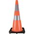 Orange PVC 28 in. Traffic Cone with Reflective Collars