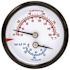 2.5 in. Dial, 3.63" Stem 1/4 NPT Back Mount Tridicator 0-75 psi/70-320 Deg. F & C Utility Accessory