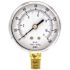 100 Series 2 1/2 Dial 1/4 npt Lower Mount 160 psi Pressure Gauge Utility Accessory