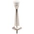 Prime-Line 3 in. Reach Diecast Construction Satin Nickel Baseboard Mount Rigid Door Stop with White Rubber Tip (Pack of 5)