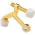 Prime-Line 1-1/4 in.  Diecast Construction Brass Plated 30-Degree, Adjustable Hinge Bolt Pin Door Stop (10-Pack)