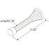 Prime-Line 3 in. Reach Spring Steel Classic Bronze Plated Baseboard Mount Flexible Wire Rubber Tip Door Stop (Pack of 5)