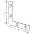 Prime-Line Angle Corner, 2 in., Steel Construction, Zinc Plated, 4-Hole Bracket (10-pack)