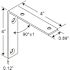 Prime-Line Corner Bracket 4 in. Steel Construction Zinc-Plated L-Angle (2-Pack)