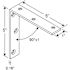 Prime-Line Corner Bracket, 5 in., Steel Construction, Zinc-Plated, L-Angle (2-pack)