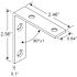 Prime-Line Corner Bracket, 2-1/2 in., Steel Construction, Zinc-Plated, L-Angle (4-pack)