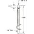 Prime-Line 5-5/8 in., Bi-Fold Door Top Guide Rod, Benchmark