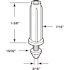 Prime-Line Bi-Fold Door Bottom Pivot, 7/16 in. Base Adjustable (2-pack)
