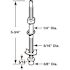 Prime-Line Bi-Fold Door Bottom Pivot Rod, 5-13/16 in. (2-pack)