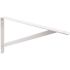 Prime-Line Shelf Bracket, 3/16 in. x 16 in. x 10 in., Heavy-Duty Steel, White Enamel Finish