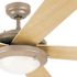 Westinghouse Comet 52 in. Integrated LED Brushed Pewter Ceiling Fan with Light Kit