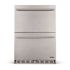 24 in. 20-Bottle and 80-Can Built-in Dual Drawer Indoor/Outdoor Wine and Beverage Fridge in Weatherproof Stainless Steel