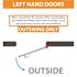 Storm Series 36 in. x 84 in. Galvanneal Finish Left-Hand Steel Commercial Door, 90 Minute Fire Rating, FBC Approved