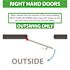 Storm Series 36 in. x 84 in. Galvanneal Finish Right-Hand Steel Commercial Door, 90 Minute Fire Rating, FBC Approved