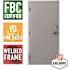 Storm Series 36 in. x 84 in. Galvanneal Finish Right-Hand Steel Commercial Door, 90 Minute Fire Rating, FBC Approved