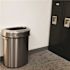 HLS COMMERCIAL 18 Gal. Stainless Steel Semi-Round Open Top Trash Can