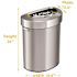 HLS COMMERCIAL 18 Gal. Stainless Steel Semi-Round Open Top Trash Can