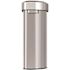 HLS COMMERCIAL 23 Gal. Stainless Steel Semi-Round Open Top Trash Can