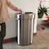 HLS COMMERCIAL 23 Gal. Stainless Steel Semi-Round Open Top Trash Can