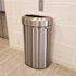 HLS COMMERCIAL 23 Gal. Stainless Steel Semi-Round Open Top Trash Can