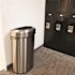 HLS COMMERCIAL 23 Gal. Stainless Steel Semi-Round Open Top Trash Can