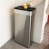 HLS COMMERCIAL Black Open Top Trash Can Lid for HLS Commercial Rectangular Open Top Trash Can HLS16UOT, HLS18UOT or HLS21UOT