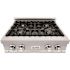 ZLINE Kitchen and Bath 30 in. Legacy Gas Rangetop with 4 Burners and Porcelain Cooktop in Satin Stainless Steel