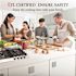 GASLAND 24 in. Built-In Gas Stove Top LPG Natural Gas Cooktop in Black Tempered Glass with 4-Sealed Burners ETL