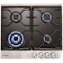GASLAND 24 in. Built-In Gas Stove Top LPG Natural Gas Cooktop in Black Tempered Glass with 4-Sealed Burners ETL