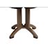 Atlanta 42 in. Round Bronze Shiplap Laminate Outdoor Dining Table
