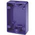4.75 in. x 3.125 in. x 1.0625 in. Plastic Blue 2-Gang Back Box