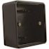 Bea 4-1/2 in. x 4-1/2 in. Plastic Black Lexan 2-Gang Mounting Box