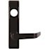 DETEX V Series Sprayed Black Grade 1 Exit Trim, Storeroom Function, S Lever, Less Cylinder