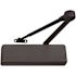 LCN 4040XP Series Size 1 to 6 Sprayed Black Grade 1 Surface Door Closer, Hold Open Arm, Non-Handed