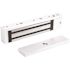 Excel Series 12-Volt/24-Volt DC 1200 lbs. Holding Force Aluminum DS LS Options Single Electromagnetic Door Lock