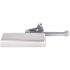 LCN 4110 Series Size 1 to 6 Sprayed Aluminum Grade 1 Surface Door Closer, Hold Open Extra Duty Arm, Left Hand