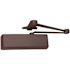 LCN 4030 Series Size 1 to 4 Sprayed Dark Bronze Grade 1 Surface Door Closer, Stop Arm, Right Hand