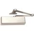 LCN 4110 Series Size 6 Sprayed Aluminum Grade 1 Surface Door Closer, Extra Duty Arm, Left Hand