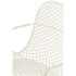 Ramatuelle'73 Creme Absolut Stackable Plastic/Metal Outdoor Dining Chair