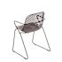 Ramatuelle'73 Gris Pavement Stackable Plastic/Metal Outdoor Dining Chair