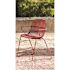 Ramatuelle'73 Rouge Brossa Nova Stackable Plastic/Metal Outdoor Dining Chair