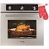 GASLAND 24 in. Built-In Single Natural Gas Wall Oven with Rotisserie Mechanical Knobs Control in Stainless Steel