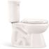Premier Power Flush 2-piece 1.28 GPF Single Flush Elongated Toilet in White Seat Included