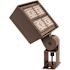 Ratio 320-Watt Equivalent Dark Bronze Outdoor Integrated LED Flood Light, Trunnion Mount, 4000K