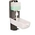 Alpine Industries 40 oz. Wall Mount Automatic Foam Soap and Hand Sanitizer Dispenser in White with Drip Tray