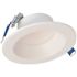HALO LCR4 4 in. Soft White Selectable CCT Integrated LED Recessed Light With Round Surface Mount White Trim Retrofit Module