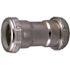 KEENEY 1-1/4 in. x 1-1/4 in. 22-Gauge Brass Slip Joint Straight Coupling, Polished Chrome