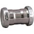 KEENEY 1-1/2 in. x 1-1/2 in. 22-Gauge Brass Slip Joint Straight Coupling in Chrome