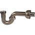 Westbrass 1-1/2 in. ABS Slip-Joint P-Trap in Satin Nickel